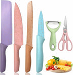 6 Pieces Kitchen Knife Set