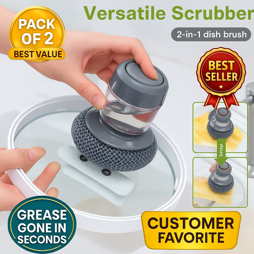 2 IN 1 LIQUID SOAP DISPENSING CLEANING BRUSH | 🔥 BUY 1 GET 1 FREE 🔥